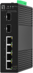 LevelOne Switch 6x GE IGS-2106 2xSFP, 4xRJ45 schwarz