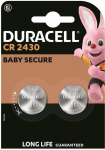 Duracell CR2430 3V lithium coin battery, 2 pcs