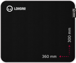Lorgar Legacer 753, Gaming mouse pad, Ultra-gliding surface, Purple anti-slip rubber base, size: 360mm x 300mm x 3mm, we