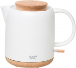 Adler Electric Kettle | AD 1304 | Electric | 1200 W | 1 L | Ceramic | 360&deg; rotational base | White