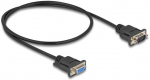 Delock RS-232 Kabel Seriell D-Sub9 Stecker zu Buchse mit schmalem Steckergeh&auml;use 0,5 m