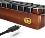 Sharkoon 100068100 keyboard Office USB QWERTZ German Wood