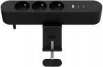 MicroConnect Multi Desktop Power Socket 3 Ways French, 1 x USB-A, 2 x USB-C, 30W, 1,8m
