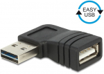 Delock Adapter EASY-USB 2.0-A male > USB 2.0-A female angled left / right