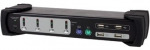 Dual Monitor 4-Port Combo KVM Switch