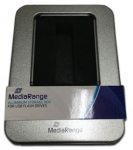 MediaRange Aluminium-Box Aufbewahrung von USB Sticks silber