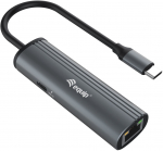 Equip Dock USB-C->GbE.100WPD3.0 15cm gr