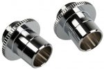 Bitspower Touchaqua Link Adapter Male G1/4 Zoll AG auf Link Tube verstellbar 16-22mm - 2er-Pack, silber