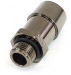 13mm (1/2") hose connection G1/8 with O-ring (high-flow) - black nickel