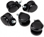 Noblechairs V2 60mm Hard Floor Casters with Auto-Lock for EPIC/ICON/HERO/LEGEND