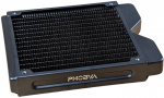 Alphacool Phobya R27-S140 Radiator, 140mm, 18 FPI, copper fins, 2x G1/4" ports, black