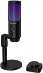 LORGAR SMP40 RGB microphone with external mute button and metal stand, Black