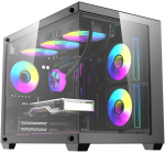 darkFlash B275 PRO Computer Case (Black) + 6 Fans
