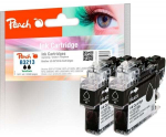 Peach black twin ink pack PI500-255 for Brother LC-3213BK