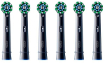 Braun Oral-B Pro Cross Action Replacement Brush 6-Pack (Black)