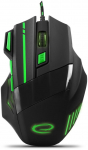 ESPERANZA EGM201G WIRED MOUSE FOR GAMERS 7D OPT. USB MX201 WOLF GREEN