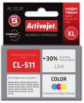 Activejet AC-511R Ink cartridge (replacement for Canon CL-511; Premium; 12 ml; color)