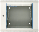 Extralink Wall cabinet rack 9U 600x600 gray two sections