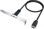GRAUGEAR Verl&auml;ngerungskabel mit PCI Blende,Type-E auf Type-C retail