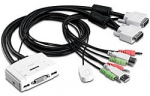 2-Port DVI USB KVM Switch Kit with Audio