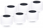 Alphacool Eiszapfen Pro 16mm Hardtube Fitting G1/4, 6-Pack - White