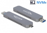 Delock M.2 NVMe PCIe SSD enclosure with USB Type-C/A