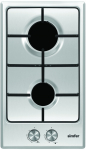Simfer | Hob | H3.200.VGRIM | Gas | Number of burners/cooking zones 2 | Rotary knobs | Stainless steel