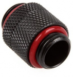 Bitspower Adapter gerade G1/4 Zoll AG auf G1/4 Zoll AG - drehbar, carbon schwarz