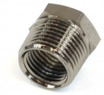 reducing socket G1/4 to G3/8 outside thread - black nickel