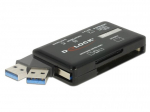 Delock Card Reader SuperSpeed USB Typ-A (3.2 Gen 1) 5 Gbps, 6 Kartensch&auml;chte