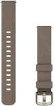 Garmin watch strap Lily 2 Nylon, coffee/cream gold