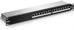 16-Port Cat6A Shielded 1U Patch Panel