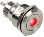 Dimastech Vandalism Switch/Button 22mm Silverline Dot RGB