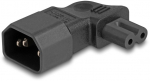 DELOCK Netzadapter IEC 60320 - C14 auf C7, Stecker Buchse