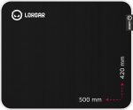 Lorgar Legacer 755, Gaming mouse pad, Ultra-gliding surface, Purple anti-slip rubber base, size: 500mm x 420mm x 3mm, we