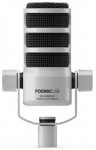 R&Oslash;DE PodMic USB White - dynamic microphone for podcasting