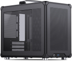 Jonsbo C6 MAX Mini Case, Micro-ATX, Tempered Glass, Black