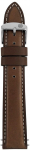 Zeppelin leather strap dark brown, 20 mm