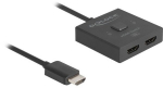 Delock HDMI switch 2>1 bidirectional 8K black, 50 cm