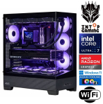 INTOP AQUA Ultra 7 265KF 32GB DDR5 1TB SSD M.2 NVME RX9060XT 16GB WiFi WIN11Pro