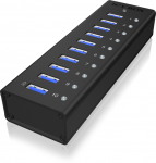 Icybox 10 Port USB 3.0 Hub with USB Charge Port