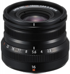 Fujifilm Fujinon XF 16mm f/2.8 R WR lens, black