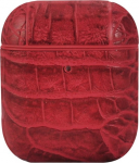 Terratec AirPods case AirBox Crocodile Pattern Red