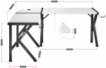 Gaming desk Huzaro Hero 6.3 White