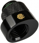 Bitspower X-Cross Adapter G1/4 Zoll AG auf G1/4 Zoll IG - 5mm Versatz, schwarz matt