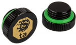 Bitspower Touchaqua Verschlussstopfen G1/4 Zoll AG - 2er-Pack, schwarz