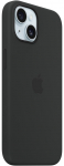 Apple iPhone 15 Silicone Case with MagSafe - Black