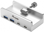 4-Port-Klemm USB-A3.2-Hub->2xUSB-C/2xUSB-A 5Gbps