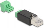 RJ45 Stecker zu Terminalblock Adapter 3 Pin 2-teilig