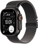 Apple Watch Ultra 3 Titanium Cellular 49mm Schwarz (Milanaise Titan schwarz) Small